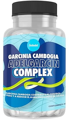 Saludel Adelgarcincomplex | Potente adelgazante con acción quemagrasas | Garcinia Cambogia y Té Verde | Reductor del apetito | Elimina la grasa localizada y perder peso | 100 Cápsulas