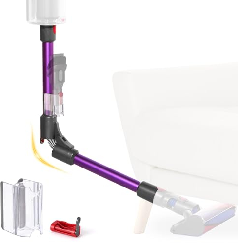 Foldable Extension Wand Replacement for Dyson V7 V8 V10 V11 V15 Vacuum Cleaner, Upgrade Quick Release Wand Vacuum Attachments Extension Tube Replacement Parts (Purple)