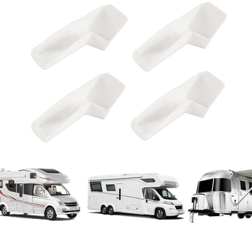 Tsuchiya Dachrinnenausläufe für Wohnmobile | 4 Stück Mini-Dachrinnen für Pavillon, Wohnmobil-Dach-Tropfkante,Dachrinnenverlängerung für Wohnmobile, Dachrinnenausläufe für Wohnmobile Links und rechts