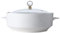 UGCER Ceramic Soup Tureen with Lid and Ladle, Creative Double Handles Serving Bowl, Elegant Tableware for Soups, Stews,1600ML
