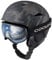 Odoland Ski Helmet with Ski Goggles for Skiing and Snowboard, Light Weight and Adjustable Ventilation Snow Helmet with Warm Fluffy Earpads for Men Women Adult and Youth Ink black S