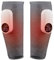 LIARTY Masajeador inalámbrico de rodilla con potente calor infrarrojo, 3 niveles de calor y vibración para aliviar el dolor articular, recargable (Grey-1pack)