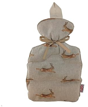 The Wheat Bag Running Hare Microwaveable Wheat Bag Bottle with English Lavender Scent - Hot or Cold Therapy Pack for Pain Relief & Relaxation