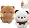 Bu-bu Du-du Plüschtier, Bu-bu Du-du Plüschkissenpuppe Schlüsselanhänger Spielzeug, Cartoon Bär Plüsch Schlüsselanhänger Anhänger, Bu-Bu Du-du Panda Kuscheltierpuppe für Rucksack Schlüsselanhänger
