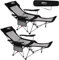 #WEJOY Reclining Camping Chairs with footrest,4-Position Adjustable Heavy Duty 180kg Capacity Portable camping chairs for adults folding beach chair with Headrest Cup Holder Carry Bag