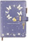 Qefuna journal avec cadenas cœur et papillon UV – Carnet A5 pour filles et adultes, 200 pages (100 g/m²), ligné 8 mm, porte-stylo, marque-page – Idée cadeau en violet