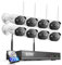 ZOSI 3MP WLAN Überwachungskamera Set Aussen, 8 Wi-Fi 6 Kamera Überwachung Aussen, 2TB HDD NVR, Personenerkennung, 2-Wege-Audio, Farbnachtsicht