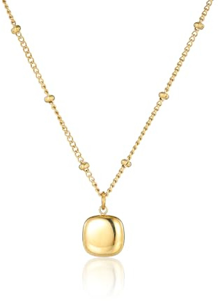 MILAKOO Women's Stainless Steel Necklace Summer Bohemian Pendant Jewelry, Adjustable Chain for Layering Gift for Her