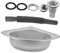 ELAYARD 1 Juego Fregadero Rv de Inoxidable Lavabo Simple Compartimento Cocinas Pequeñas y Autocaravanas Instalación y Esquinero Lavabo y Duradero