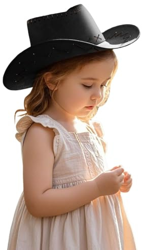 Generisch Cowboyhut Lederoptik – Faschingshut für Karneval & Western-Partys – Unisex, Einheitsgröße – Perfekt für Kinder Geschenk