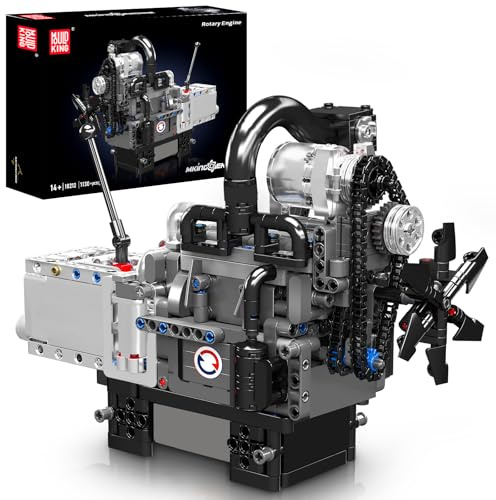 Mould King 10212 Technik Engine Building Blocks Toy, 1130 PCS Motorized Model Kit with Battery Box, STEM Construction Set for Teens & Adults