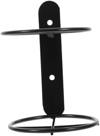 TOGEVAL Metal Wall Mount Wine Rack Single Bottle Holder Black Wine Bottle Organizer for Home Bar Restaurant Stylish Wall Display for Storage and Decoration