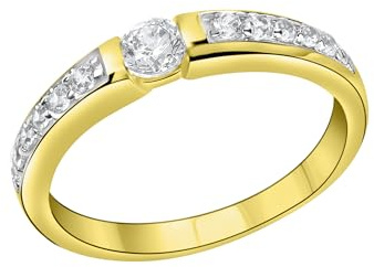 Fascination by Ellen K. Damen Ring 375/- Gold Glänzend Zirkonia mehrfarbig 500370010