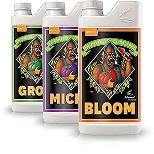 Advanced Nutrients Kit di fertilizzanti per piante contenente pH Perfect Grow, Micro e Bloom