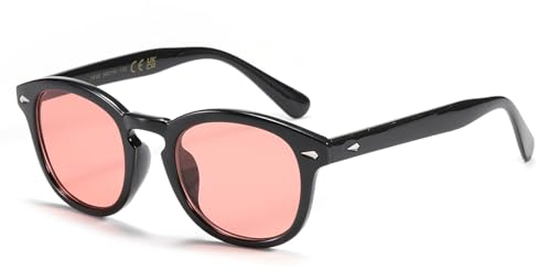 SHEEN KELLY Coloridas Hombre gafas de sol de moda retro Mujer gafas de verano redondo