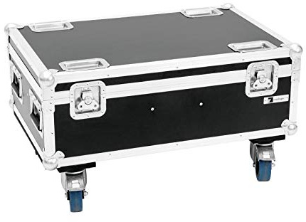 ROADINGER Flightcase 4x THA-40 PC mit Rollen | PRO Flightcase für 4 THA-40 PC mit Rollen