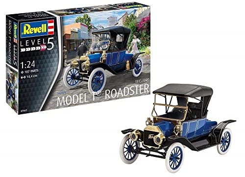 Revell Revell 07661 7661 1913 Ford Model T Roadster, Automodellbausatz 1:24, 14,4cm REV-07661, unlackiert, 44220