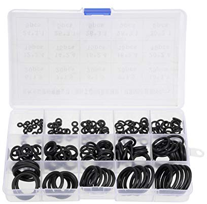 sourcing map 200 Stk. O Ringe Sortiment, Metric Rubber Versiegelung Dichtungen Dichtungsringe für Kfz Reparatur