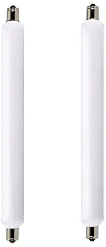 JQslight S15s LED Bulb 284mm, 6W S15 Strip Light T25 Tubular Lamp 180° S15 Double Ended LED 284mm 60w Halogen Replacement for Mirrors, Under Kitchen Light Fittings, Warm White 3000K(2-Pack)