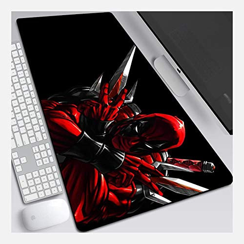 Mouse Mat Deadpool 900X400mm Mouse Pad,Perfect precision and speed Gaming Mouse Mat with 3mm-Thick Base,for notebooks, PC, H