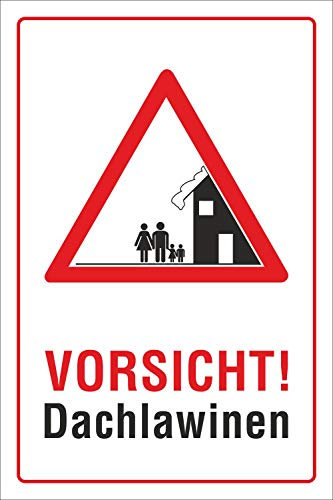 WERBEPUNKT. Schild Vorsicht Dachlawinen, Bild, 300 x 200 mm