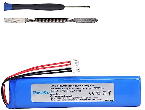 DuraPro 7.4V 5500mAh Battery GSP0931134 for JBL XTREME Xtreme Bluetooth Speaker Batteries