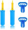 2-Pack Ballonpumpe, Luftpumpe, Handpumpe, Party- Geburtstage-Ballonpumpen-Handmanual-Inflator-Leichtgewichtiges dauerhaftes Stabile und robuste Material Mit 1 Stück Ballonbindewerkzeug