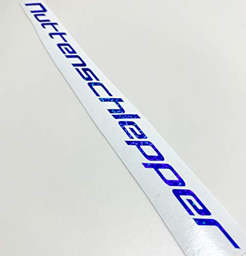 1A Style Sticker Nuttenschlepper Holo Slick Oil Glitzer schwarz Farbauswahl Autoscheibenaufkleber Autodekor Seitenschweller Cardecal