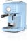 Swan Retro One Touch SK22150BLN Cafetera Express Semi Automática para Espresso y Cappucino, 15 Bares, Vaporizador con Depósito de Leche 0,5L, 1,7 L, Taza Grande o Pequeña, Vintage, Azul, 1200W