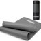 POWRX Gymnastikmatte Yogamatte (Anthrazit 183 x 60 x 1 cm) 183 x 60 cm I Dicke: 1cm oder 1,5cm inkl. Tragegurt & Tasche versch. Farben