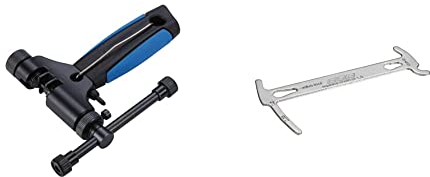 BBB BTL-55 Cycling ProfiConnect Kettennieter für Fahrräder & BBB BTL-125 Cycling Kettenmesslehre Multitool mit Kettenhaken für Fahrräder