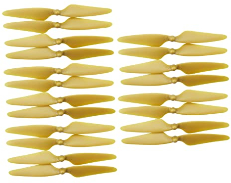 20PCS Propeller für Hubsan H501S H501A H501C H501M H501S pro MJX B3 Bugs 3 B3H B2W F17 F100 HS700 D80 Luftbildfotografie RC Drohne Ersatzblatt Zubehör (Gold)