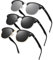 LINVO Polarisiert Sonnenbrille Herren Damen Retro Klassisch Halbrahmen 100% UV400 für Reisen, Fahren und Angeln