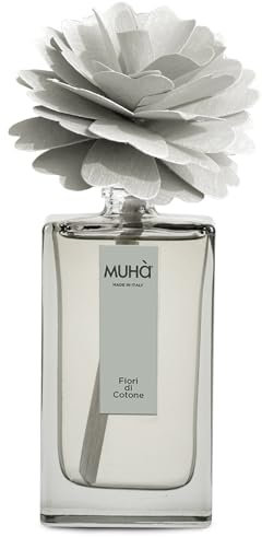 MUHA' Peony Diffuser 100ml Grau Baumwollblüten