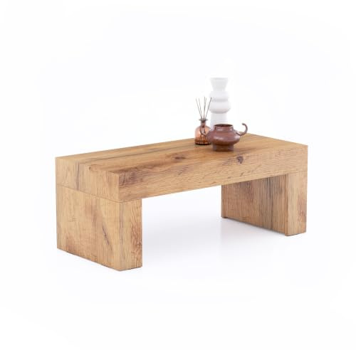 Mobili Fiver, Evolution Coffee Table 90x40, Rustic Oak, Made In Italy