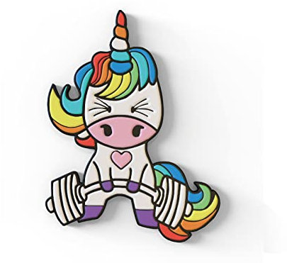 PVC-Aufnäher Fröhliches Einhorn für taktische Rucksäcke - Cross-Training-Patches für Militär-Rucksäcke - Zubehör für das Fitnessstudio (Fröhliches Einhorn)