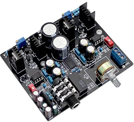 Qwertfeet TPA6120A NE5534 Headphone Amplifier Board for Speakers 32-600 Ohm with Headphone Protection