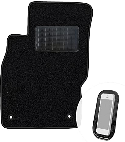 moto-MOLTICO Fahrer Fußmatte Auto Velours Fahrerseite Autoteppiche Schwarz Fahrermatte 1-teilig passend für Opel Adam 2012-2019, Corsa D 2006-2014