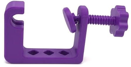 Third Hand Binding Folder Clip and Binding Wheel for Quilting and Sewing by Purple Hobbies, Making It Easier to Create Binding and Store. (Purple Binding Wheel Clamp)