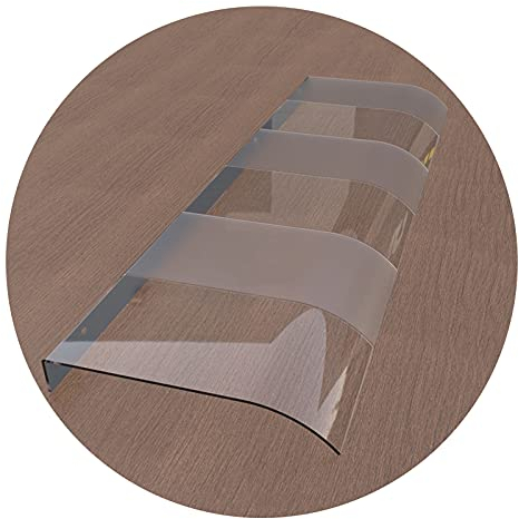 Markisen-Regentür-Überdachung, lichtfilternde Sonnenschutz-Überdachung für Fenster, Front-/Rückseitenveranden, schlagfeste Polycarbonat-Abdeckung, 3 Stile (Color : Semi-Frosted Board, Size