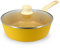 MENASTYL - Sauteuse 24cm Colorama safran - En Aluminium - Revêtement antiadhésif en céramique - Tous feux dont induction