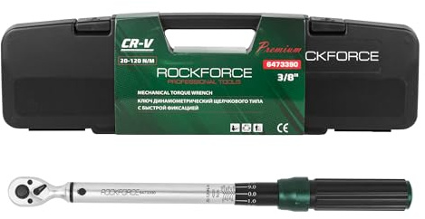 ROCKFORCE PROFESSIONAL TOOLS Drehmomentschlüssel mit Arretierung 3/8 zertifiziert