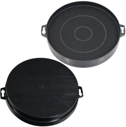 SPARES2GO 210mm Carbon Filters for Elica Cooker Hood (Pack of 2)