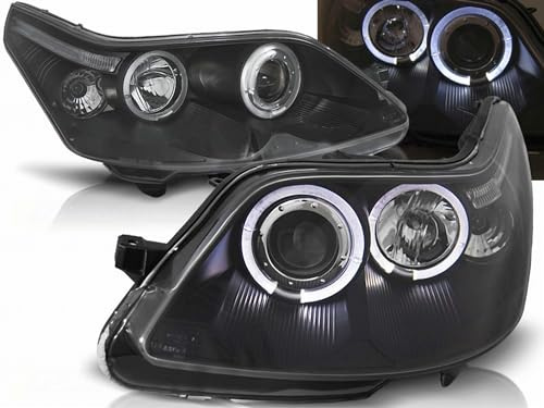 CR-Lights Scheinwerfer für Citroen C4 2004-2007 Angel Eyes schwarz