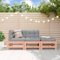 ShGaxin 3-teiliges Gartenmöbel-Set Massivholz Douglasie 825651