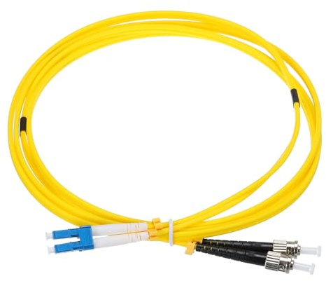 QUARKZMAN Câble de Raccordement à Fibre Optique Monomode Duplex 2M/6,56Pieds Lszh Lc-St/Upc pour Centres de Données, Routeurs, Commutateurs et Émetteurs-Récepteurs