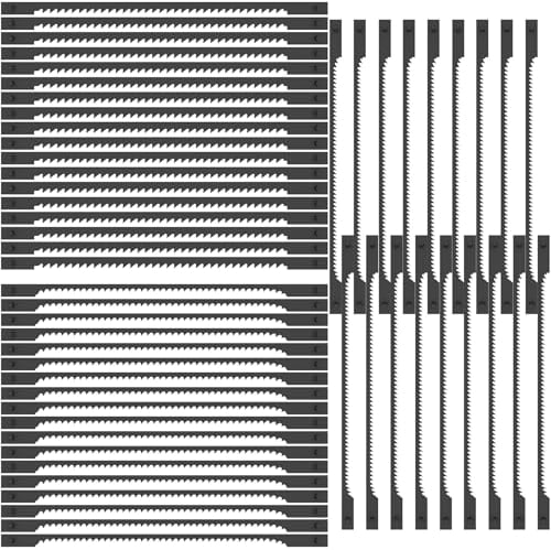 Lot de 54 lames de scie à chantourner avec tige - 76,2 mm - 15/18/24 - Lames de scie à chantourner - Scie à chantourner - Pour scie à chantourner - Outil électrique - Accessoires pour bois, plastique,