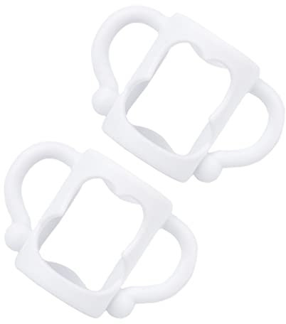 JOINPAYA 10 Stk Flaschengriff flaschengestell babyflaschen halterung Spielzeug für Kleinkinder DR. braune Flaschen Babyfänger Feeder-Griff Silikongriff für Babyflasche Kieselgel Weiß