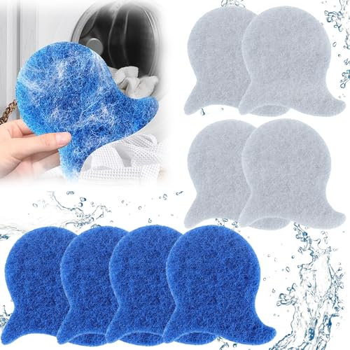 RXKFIGX 8 PCS Pet Hair Remover Washing Machine,Reusable Pet-Hair Catcher Lint Remover Set,Removing Wool Cotton Cat Dog Pet Hair Remover for Washing Machines