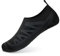 Barefoot Water Shoes Aqua Spotrs Socks Quick-Dry Beach Swim Snorkeling Surf Diving Pool Yoga Shoes for Mens Womens (Black, 11/11.5UK)